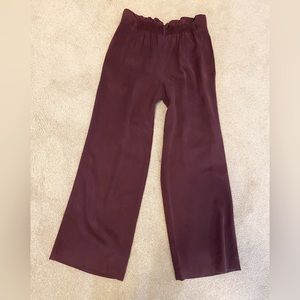 Young Fabulous & Broke Burgundy Wide Leg Pants. Sz M